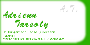 adrienn tarsoly business card